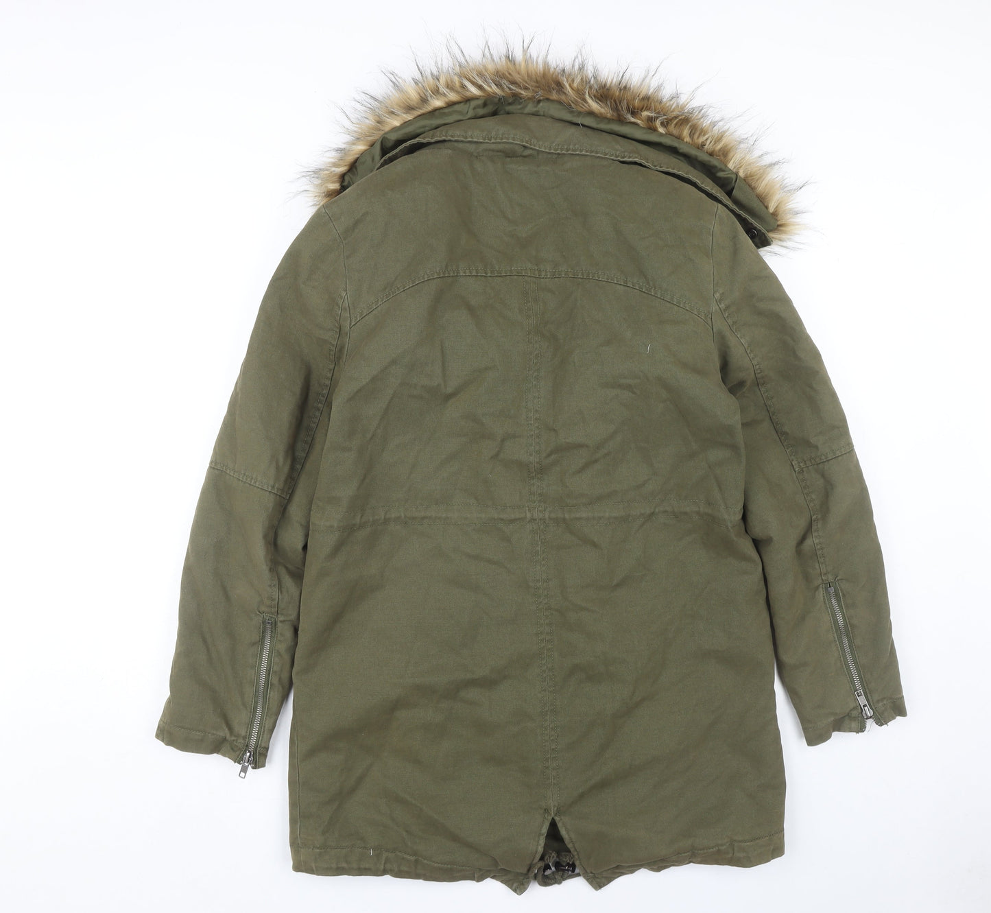 SoulCal & Co Women's Green Parka Jacket Size 10