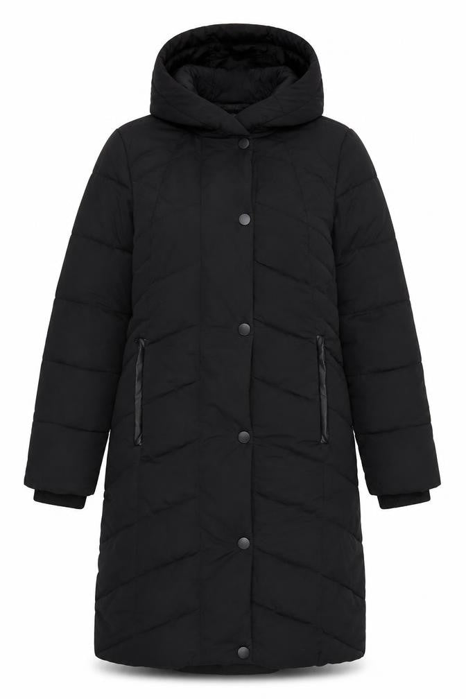 Next Women's Black Hooded Puffer Jacket Size 8