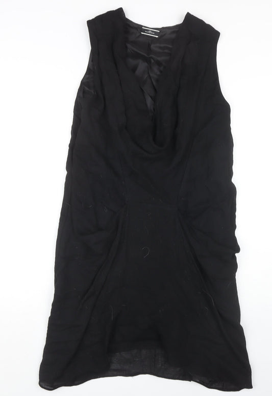 By Malene Birger Women's Black Midi Shift Dress Size 6