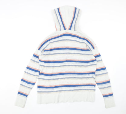 FatFace Women's Multicoloured V-Neck Hoodie Size 16