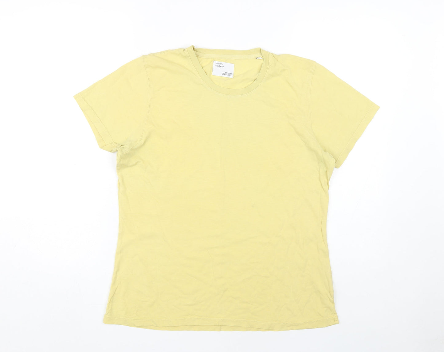 Colorful Standard Men's Yellow Organic Cotton T-Shirt M