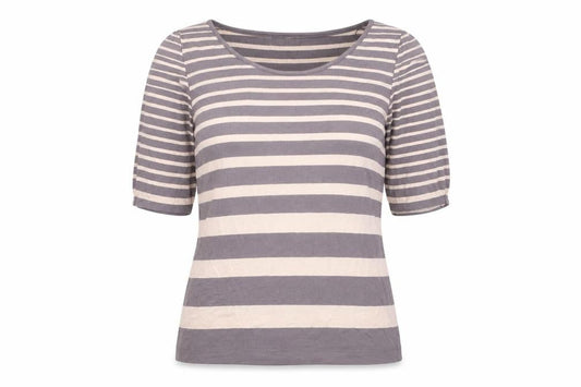 Marks & Spencer Beige Striped Women's Top Size 12