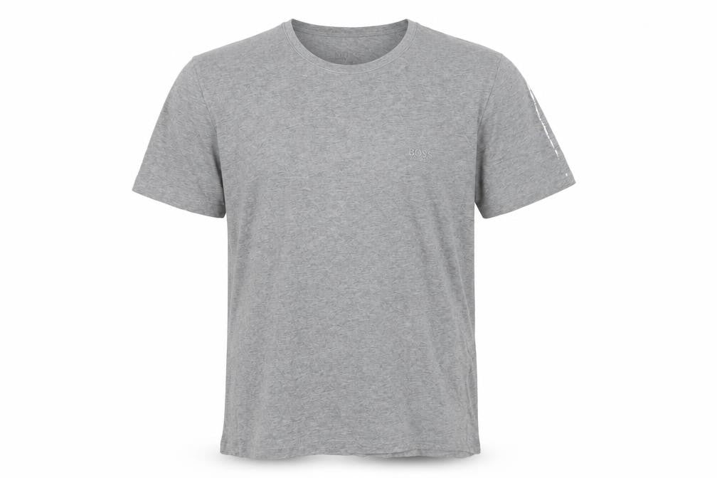 BOSS Men's Grey Cotton Crew Neck T-Shirt M