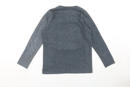 Back view of Star Wars boys’ grey t-shirt 12-13 yrs long sleeve polyester