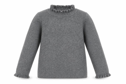 Gap Girls Grey Cotton Pullover Jumper, 4 Years