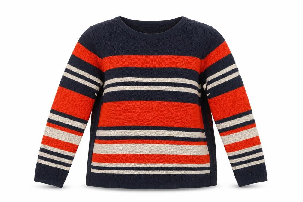 Isle Essentials Women's Multicoloured Striped Jumper L