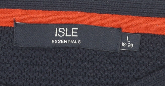 Isle Essentials Women's Multicoloured Striped Jumper L