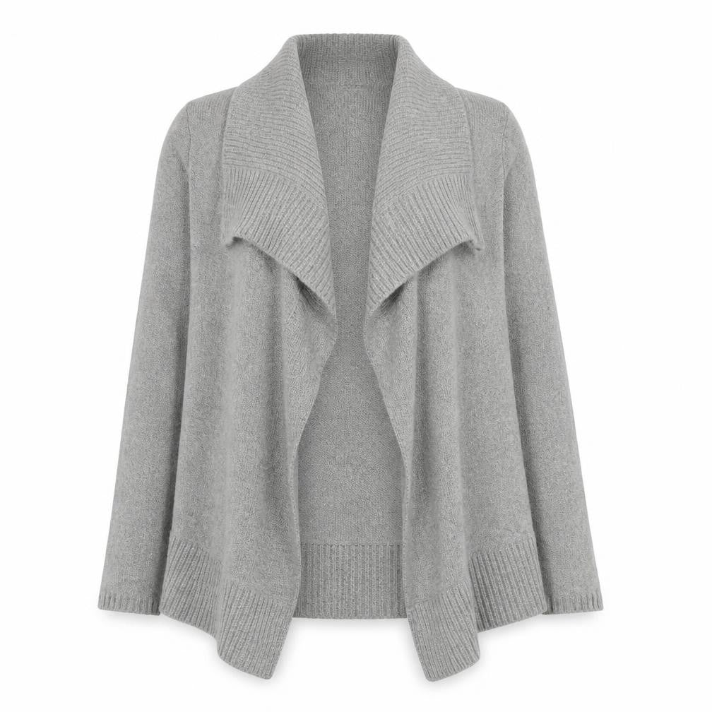 Crew Clothing Co. Women's Grey Open Front Cardigan Size 8