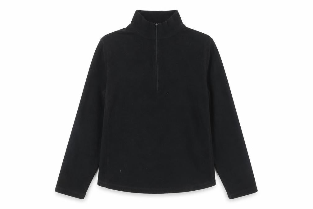 GAP Women's Black Pullover Sweatshirt L, 1/4 Zip, Casual