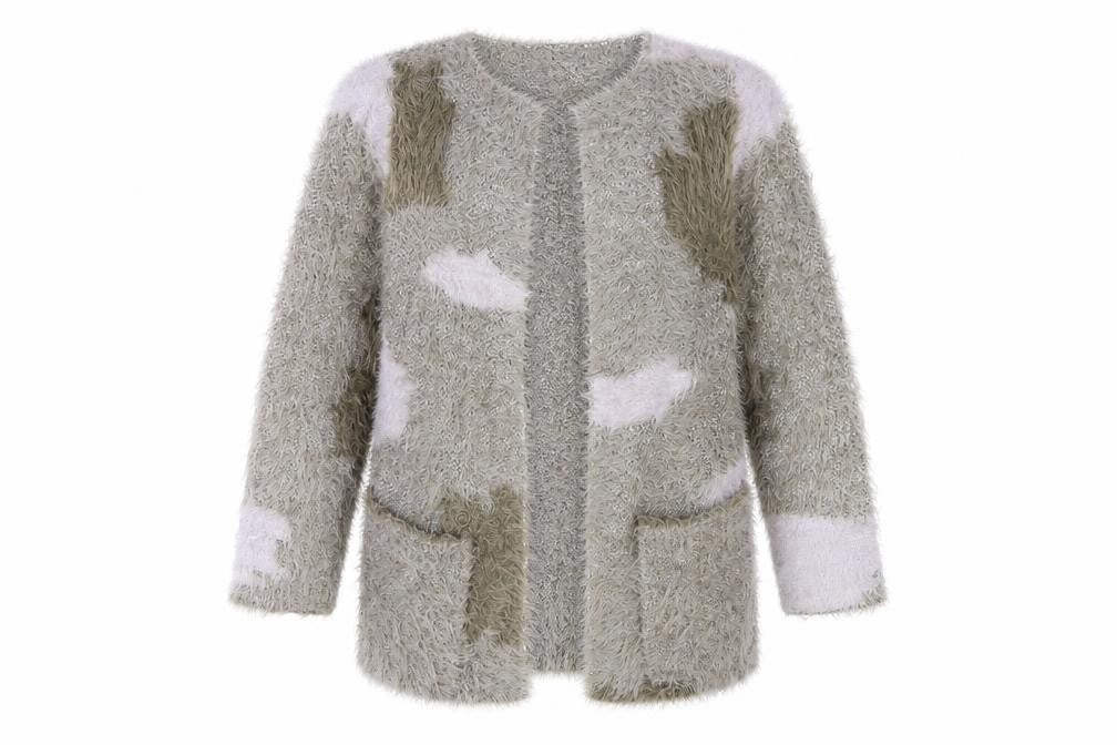 Marble Women's Grey Cardigan Size 14 - Cosy Autumn Essential
