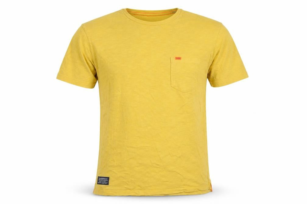 Superdry Men's Yellow Crew Neck T-Shirt Size L