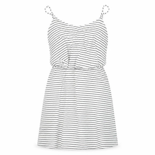 Gap Women's White Striped Sleeveless Dress