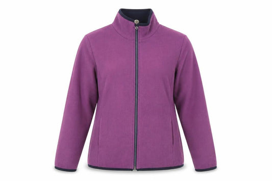 Anne de Lancay Women's Purple Fleece Jacket M