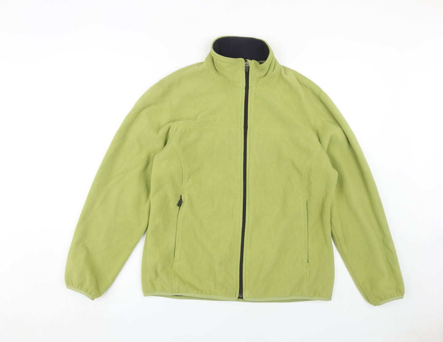 Lands' End Women's Green Fleece Jacket Size 10