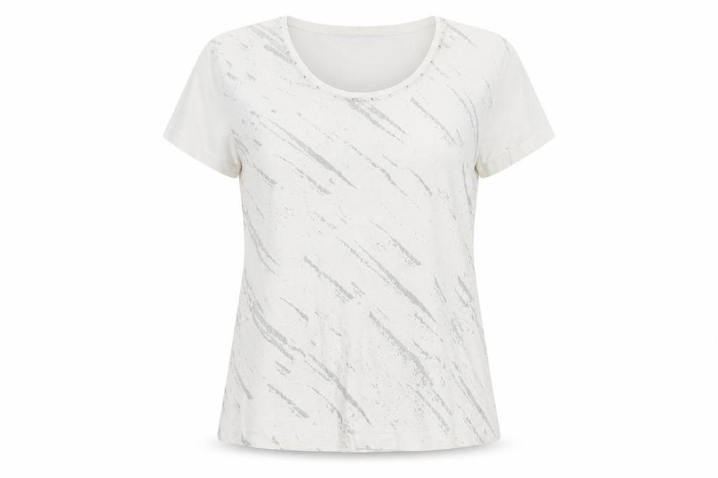 GOLI Women's White Basic T-Shirt, Size 16, Casual Comfort