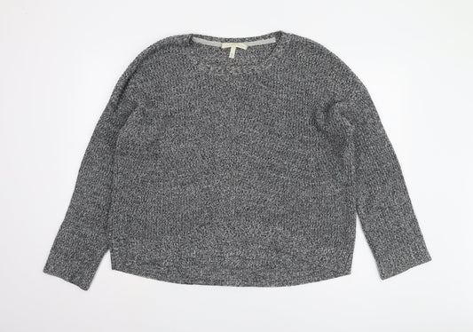Victoria's Secret Women's Grey Chunky-Knit Pullover Jumper
