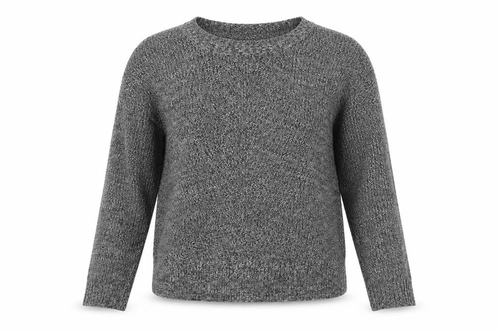 Victoria's Secret Women's Grey Chunky-Knit Pullover Jumper