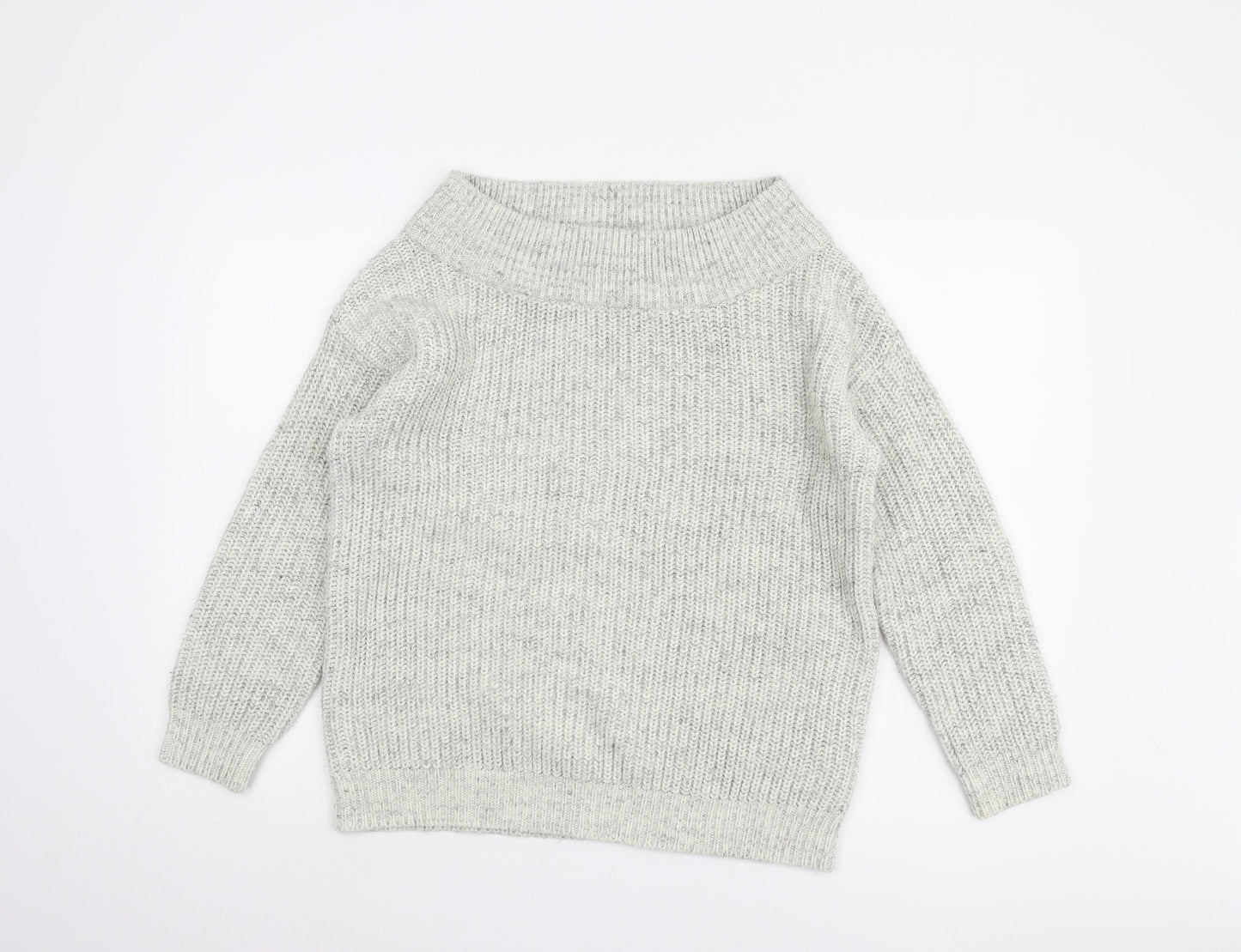 New Look Women’s Grey Knit Pullover Jumper, Size S