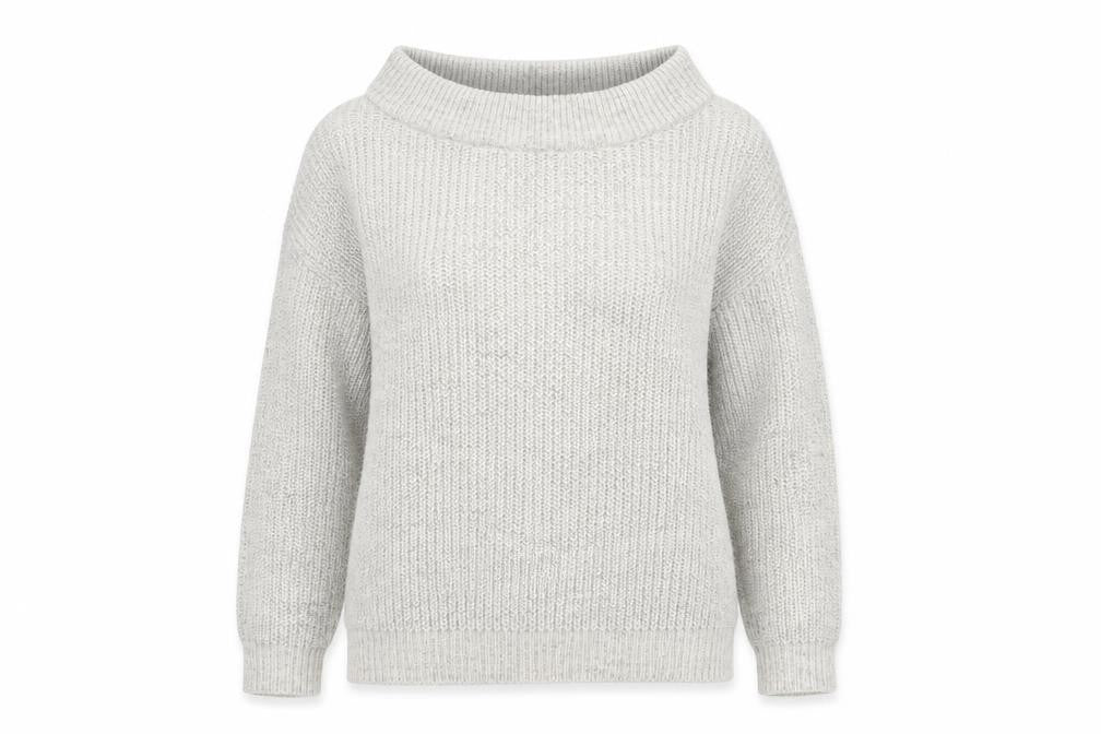 New Look Women’s Grey Knit Pullover Jumper, Size S