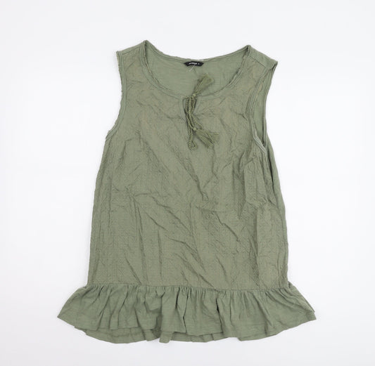 Roman Women's Green Cotton Tank Top UK 14