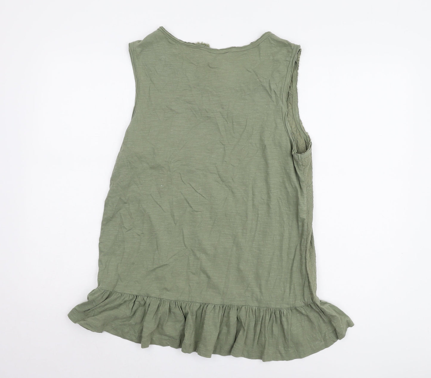 Roman Women's Green Cotton Tank Top UK 14