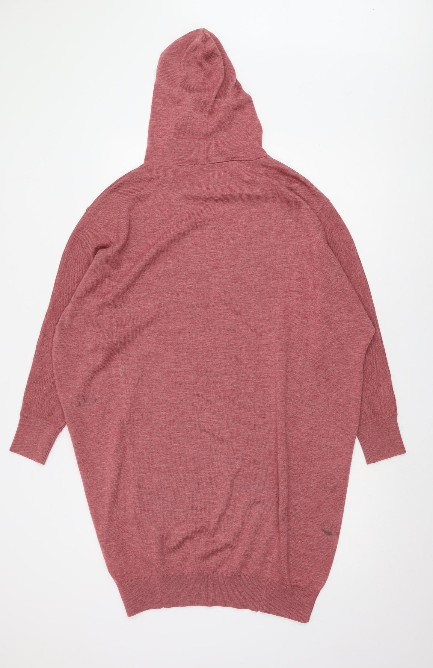 Asos Women's Pink Hooded Jumper, Size 10, Relaxed Fit