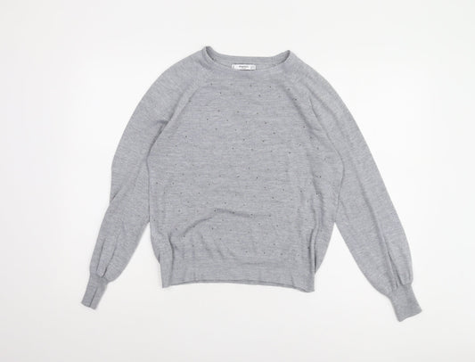 Mango Women's Grey Pullover Jumper XS