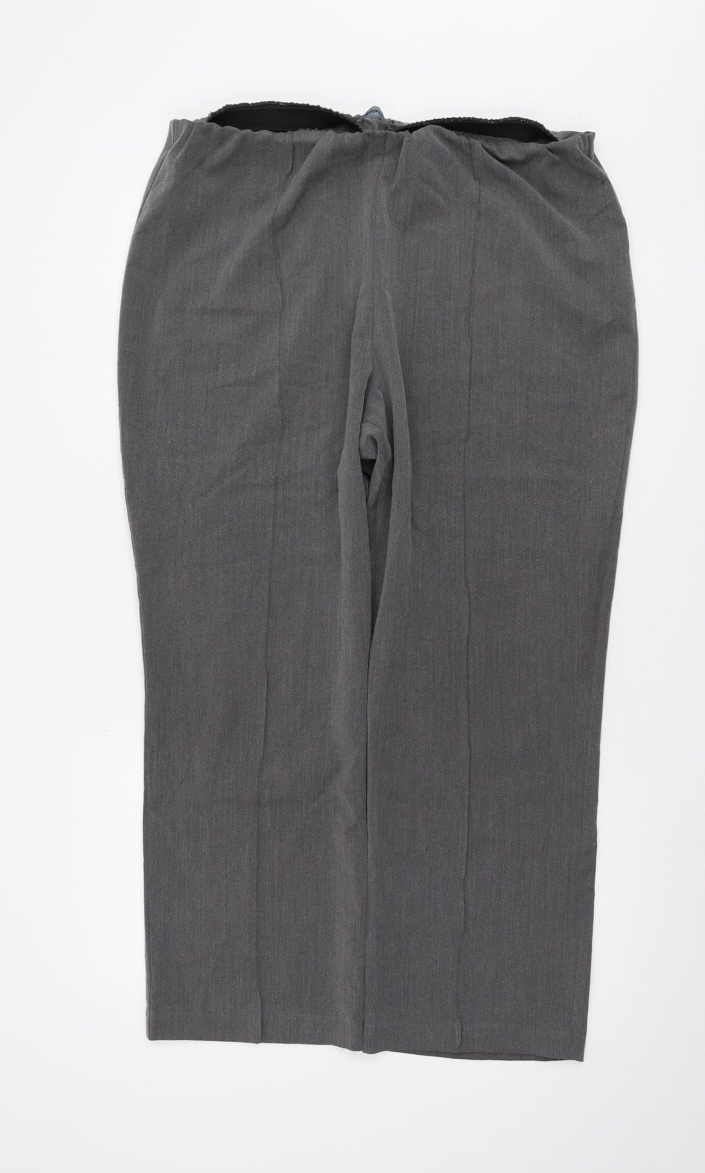 Bonmarché Women’s Grey Straight Leg Trousers Size 18