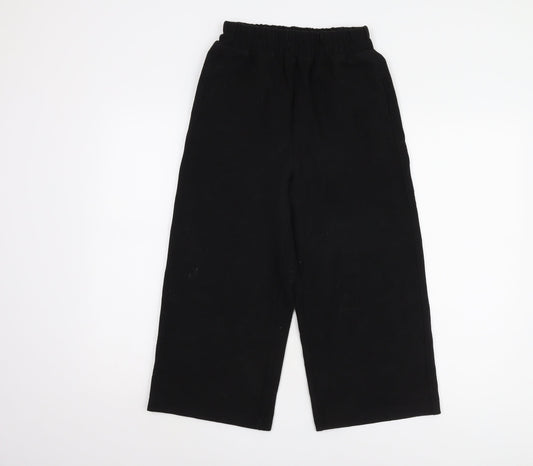 HSTYLE Women's Black Wide-Leg Trousers Size S