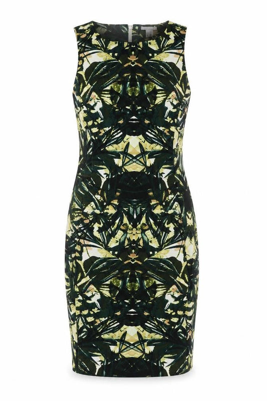 H&M Women's Multicoloured Geometric Sheath Dress Size 12