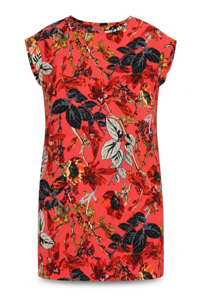 Next Women's Red Floral Dress Size 14
