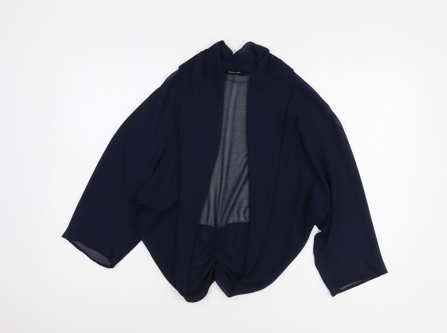Roman Women's Blue Chiffon Wrap Blouse Size 18
