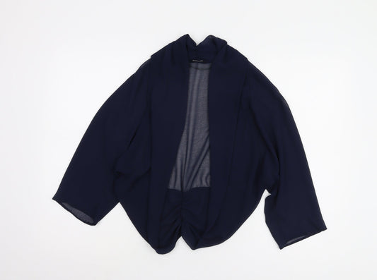 Roman Women's Blue Chiffon Wrap Blouse Size 18