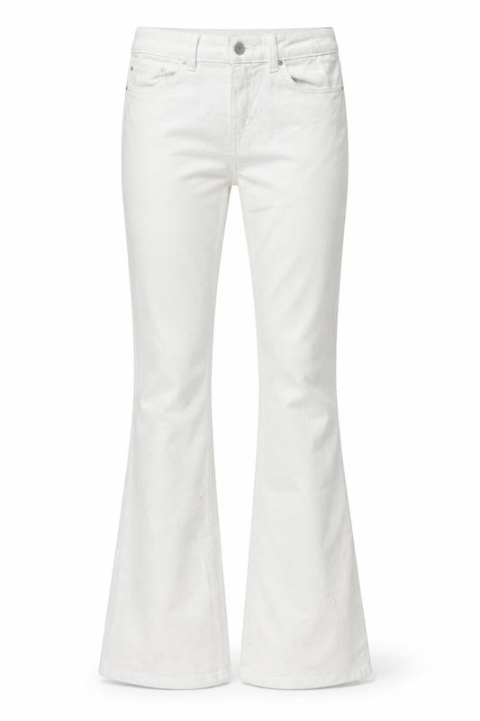 Noisy May Women's White Flared Jeans Size 30