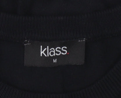 Klass Women's Black Pullover Jumper Size M