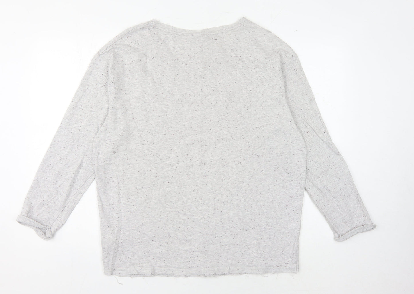 Harry Potter Grey Hogwarts Long Sleeve T-Shirt L