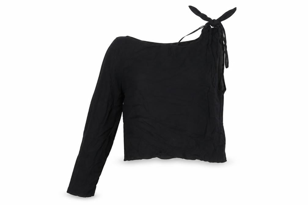 Zara Womens Black One Shoulder Top - Size S