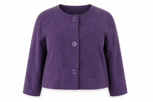 Dressbarn Women Purple Plus Blazer Lined Size 20