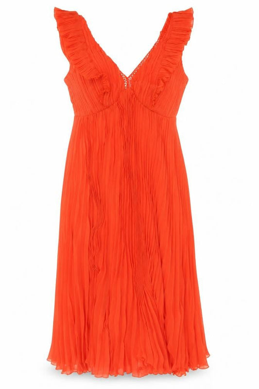 La Redoute Women's Orange Dress Size 10 UK Polyester
