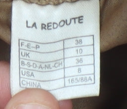La Redoute Women's Brown Coat Size 10 Polyester Wool