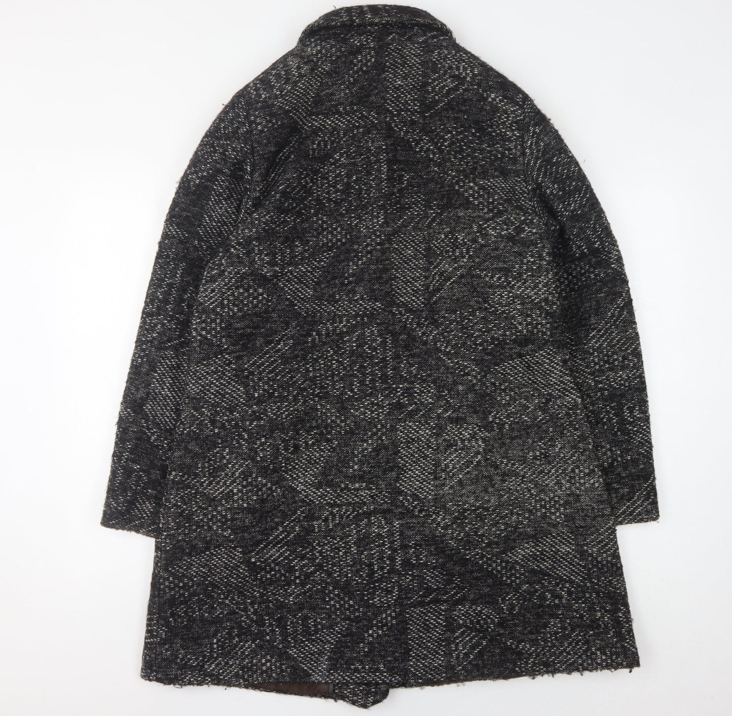 Gharani Strok Women's Black Tweed Coat Size 14