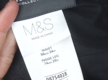 Marks & Spencer Men's Black Dress Pants Size 34