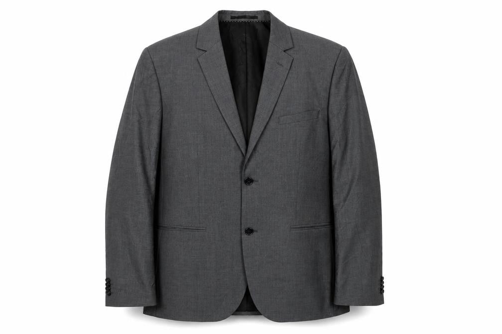 H&M Men's Grey Blazer 44 Regular Fit
