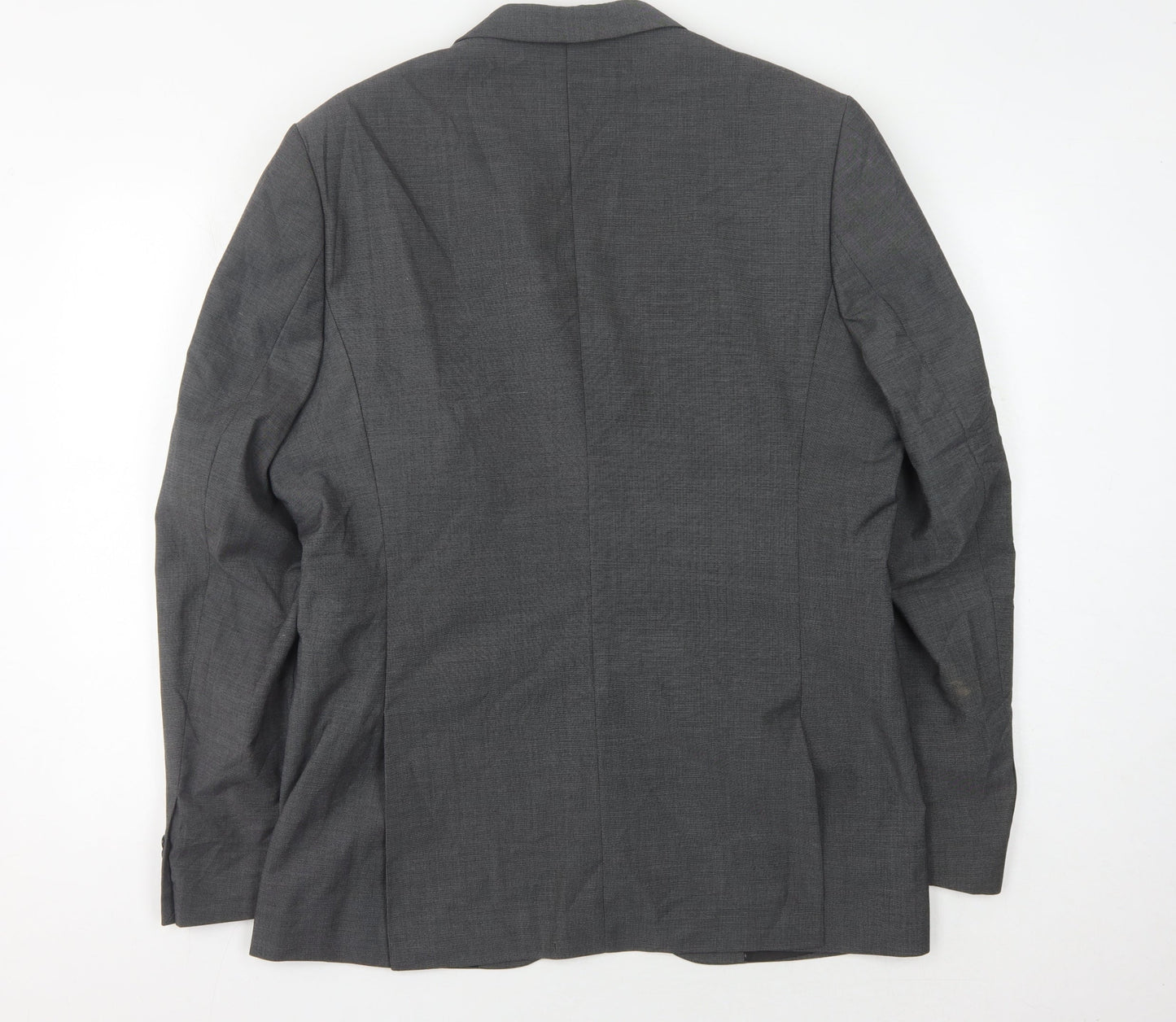 H&M Men's Grey Blazer 44 Regular Fit