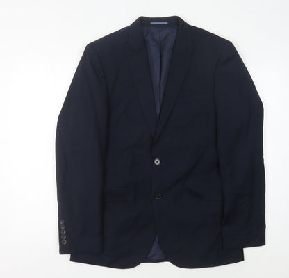 ONESIX5IVE5IVE Men's Blue Slim Fit Blazer 38R