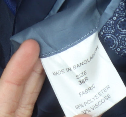 ONESIX5IVE5IVE Men's Blue Slim Fit Blazer 38R