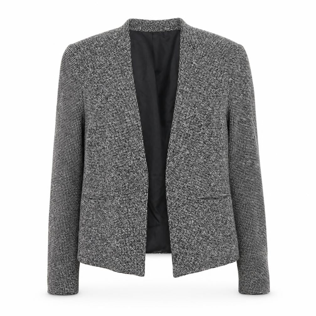 Topshop Women's Black Check Blazer Size 10