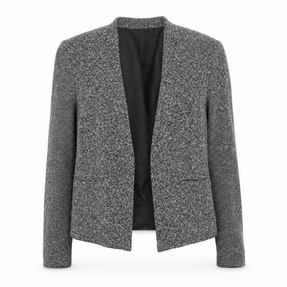 Topshop Women's Black Check Blazer Size 10