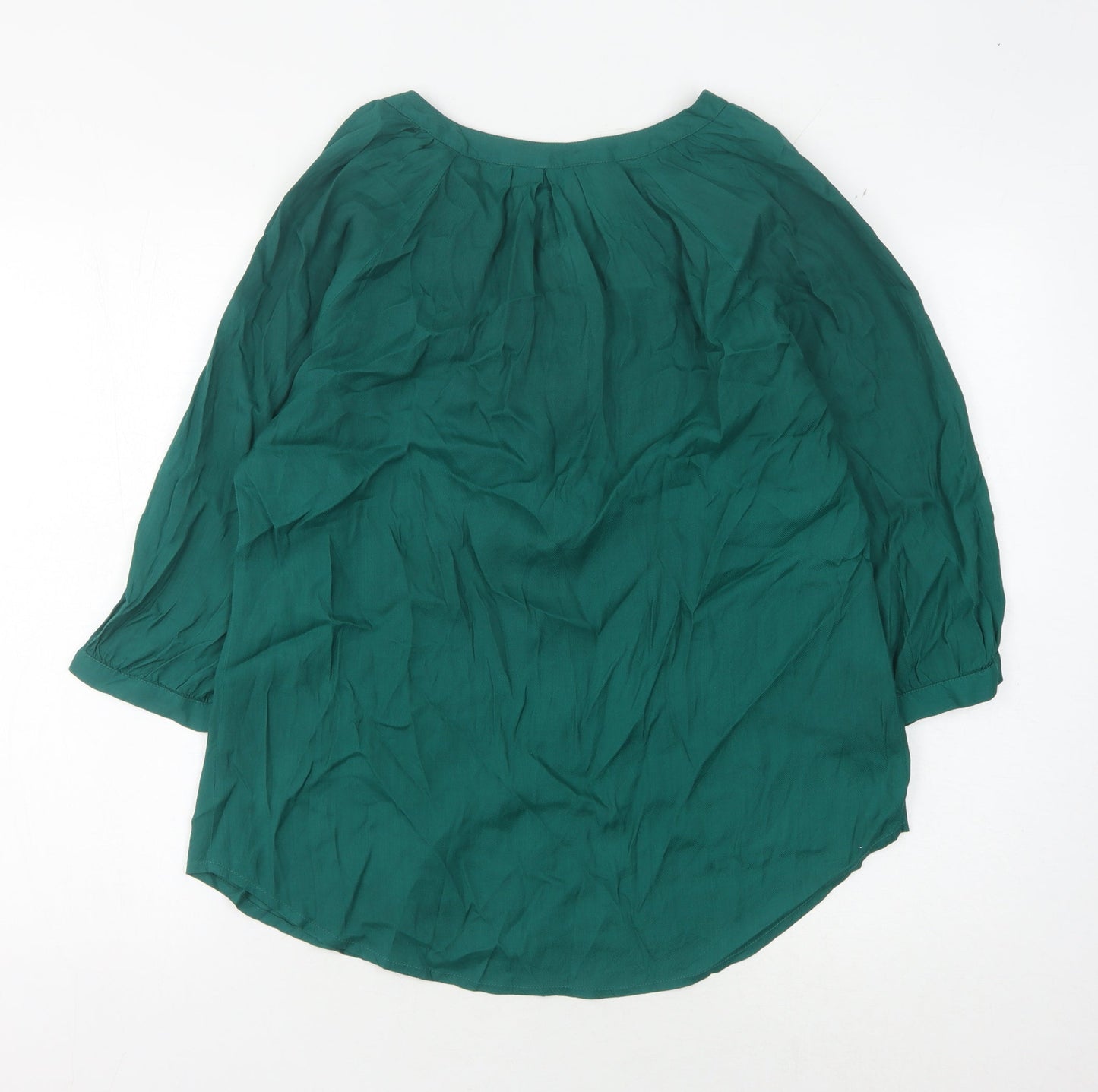 Monsoon Women's Green 3/4 Sleeve Blouse, Size 12