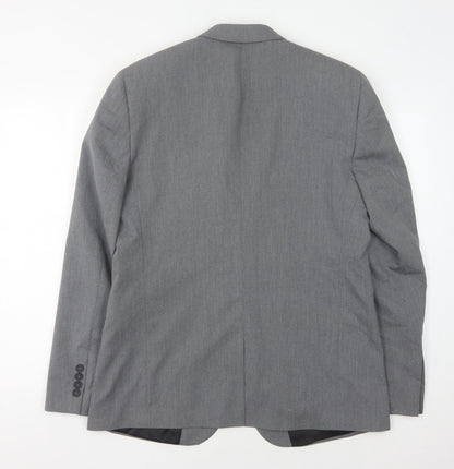 Back view of ASOS Men’s Grey Slim Fit Suit Jacket 42L